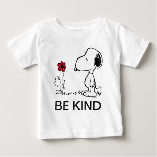 PEANUTS   Red & Black Pattern Baby T-Shirt