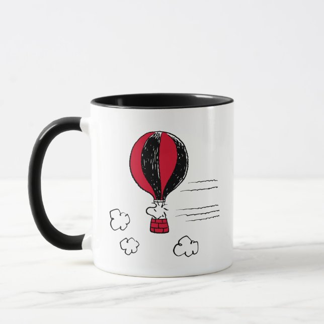 PEANUTS | Red & Black Pattern Mug (Left)