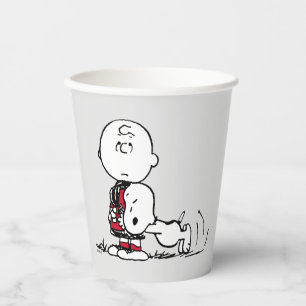 PEANUTS   Red & Black Pattern Paper Cups