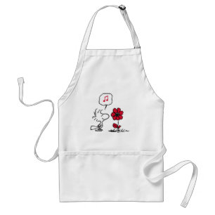PEANUTS   Red & Black Pattern Standard Apron