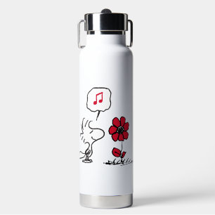 PEANUTS   Red & Black Pattern Water Bottle