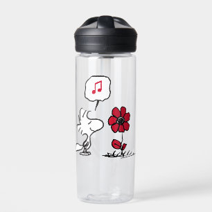 PEANUTS   Red & Black Pattern Water Bottle