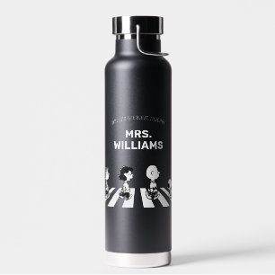 Peanuts Rock Tees Greatest Teacher Personalised Water Bottle