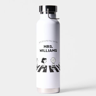 Peanuts   Rock Tees Greatest Teacher Personalised Water Bottle