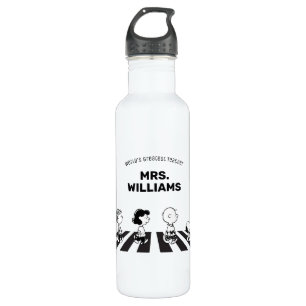 Peanuts   Rock Tees Greatest Teacher Personalized 710 Ml Water Bottle