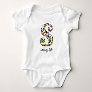 Peanuts S is for Snoopy Baby Bodysuit