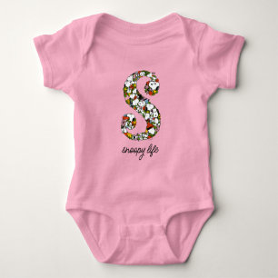 Peanuts S is for Snoopy Baby Bodysuit