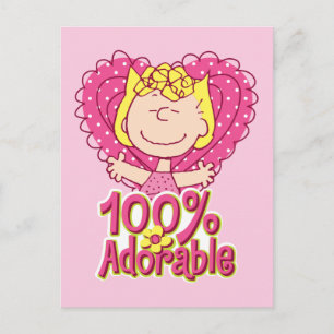Peanuts Sally 100% Adorable Postcard