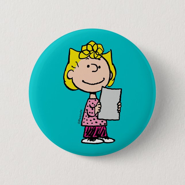 Peanuts | Sally 6 Cm Round Badge (Front)