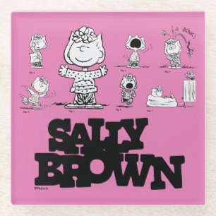 Peanuts   Sally Brown Glass Coaster