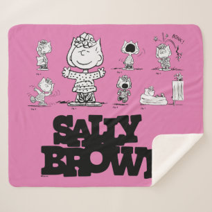 Peanuts Sally Brown Sherpa Blanket