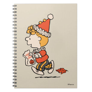 Peanuts Sally Clown Costume Halloween Notebook