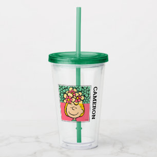 Peanuts   Sally Half & Half Flowers Acrylic Tumbler