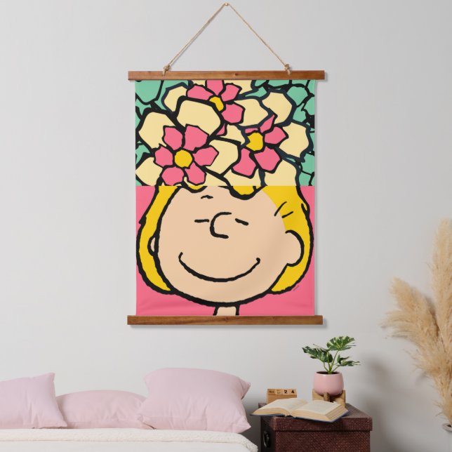 Peanuts | Sally Half & Half Flowers Hanging Tapestry (Bedroom)