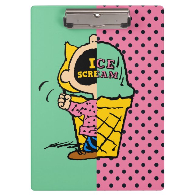 Peanuts | Sally Ice Cream Half & Half Clipboard (Front)