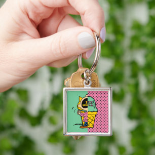 Peanuts   Sally Ice Cream Half & Half Key Ring