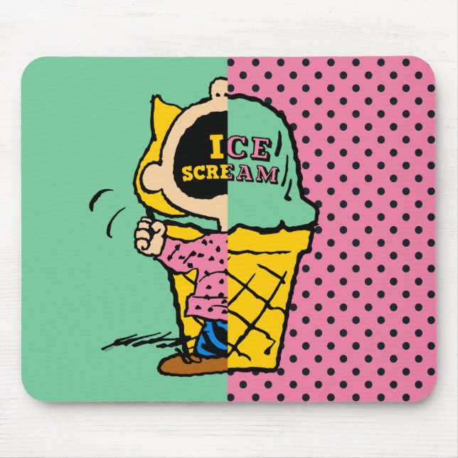 Peanuts | Sally Ice Cream Half & Half Mouse Mat (Front)