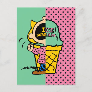 Peanuts   Sally Ice Cream Half & Half Postcard