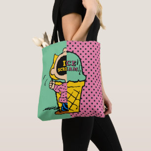 Peanuts   Sally Ice Cream Half & Half Tote Bag