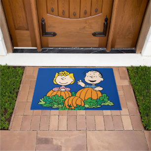 Peanuts   Sally & Linus in the Pumpkin Field Doormat