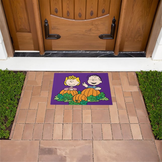 Peanuts | Sally & Linus in the Pumpkin Field Doormat (Outdoor)
