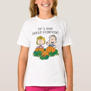 Peanuts   Sally & Linus in the Pumpkin Field T-Shirt
