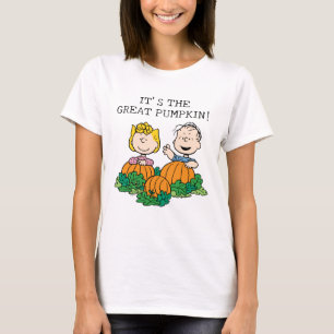 Peanuts   Sally & Linus in the Pumpkin Field T-Shirt