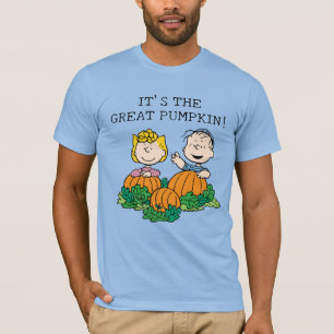 Peanuts   Sally & Linus in the Pumpkin Field T-Shirt