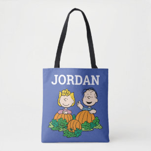 Peanuts Sally & Linus in the Pumpkin Field Tote Bag