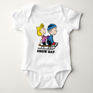 Peanuts Sally & Linus Sled Riding Baby Bodysuit