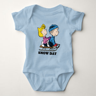 Peanuts Sally & Linus Sled Riding Baby Bodysuit