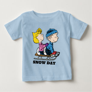 Peanuts Sally & Linus Sled Riding Baby T-Shirt