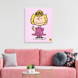 Peanuts   Sally Super Smile Canvas Print