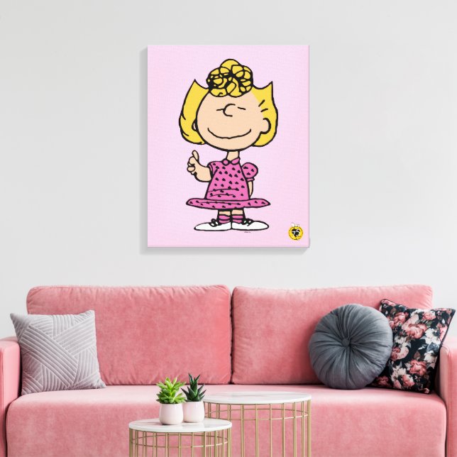 Peanuts | Sally Super Smile Canvas Print (Insitu(LivingRoom))