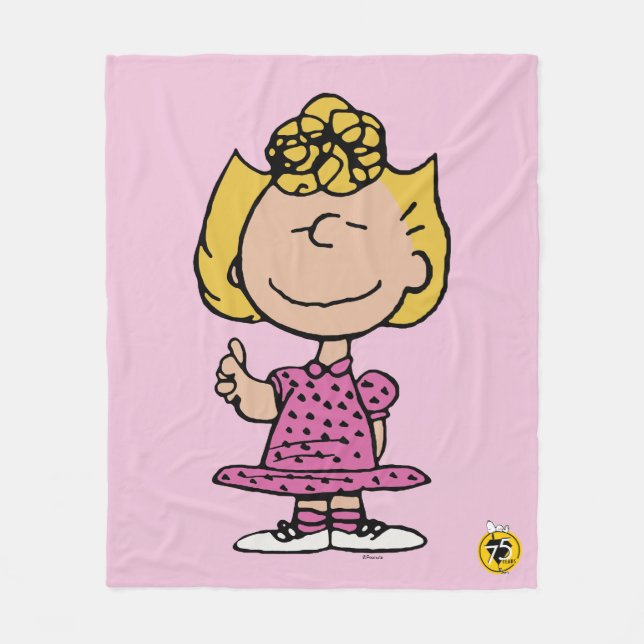Peanuts | Sally Super Smile Fleece Blanket (Front)