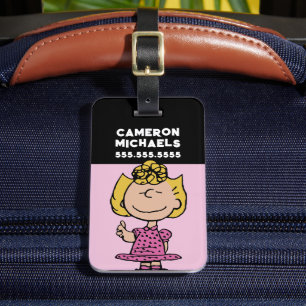 Peanuts   Sally Super Smile Luggage Tag