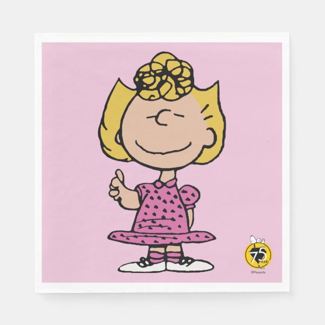 Peanuts | Sally Super Smile Napkin (Front)