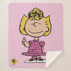Peanuts   Sally Super Smile Sherpa Blanket