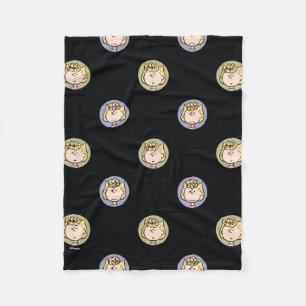Peanuts   Sally's Faces Fleece Blanket