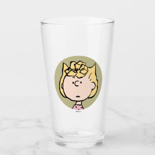 Peanuts Sally's Faces Glass
