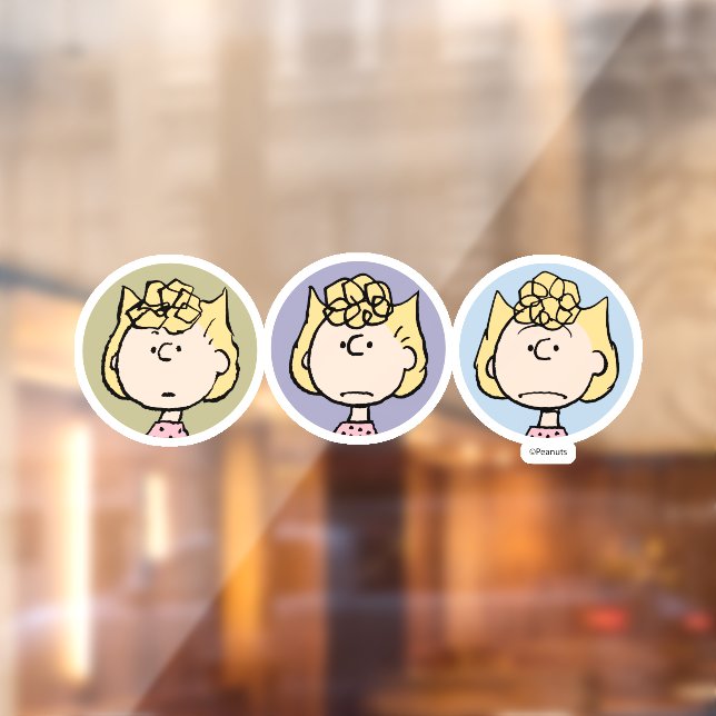 Peanuts | Sally's Faces Window Cling (Sheet 2)