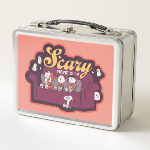 Peanuts Scary Movie Club Halloween Couch Metal Lunch Box