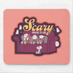Peanuts Scary Movie Club Halloween Couch Mouse Mat