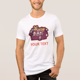 Peanuts Scary Movie Club Halloween Couch Tri-Blend Shirt