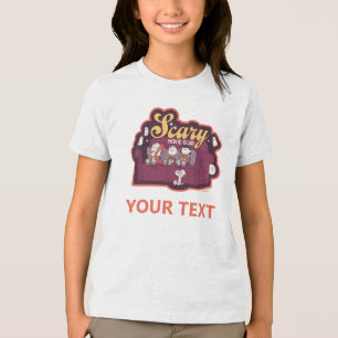Peanuts Scary Movie Club Halloween Couch Tri-Blend Shirt