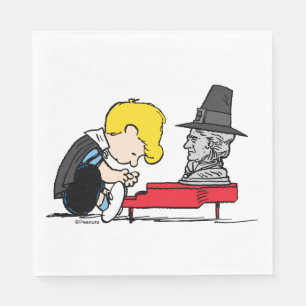 Peanuts   Schroeder Pilgrim Napkin