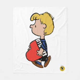 Peanuts   Schroeder Travelling Piano Fleece Blanket
