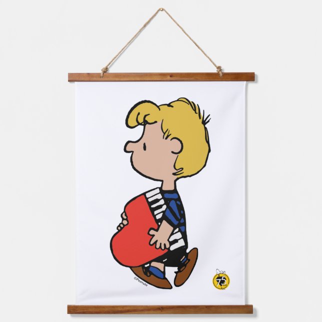 Peanuts | Schroeder Travelling Piano Hanging Tapestry (Front)
