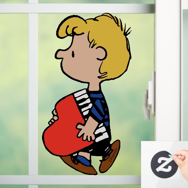 Peanuts | Schroeder Travelling Piano Window Cling (Home)
