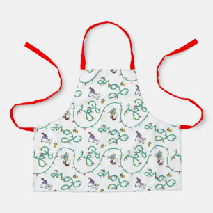 Peanuts Shiny and Bright Christmas Love Pattern Apron